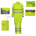 High visibility safety working uniform fluorescent traffic usage overall